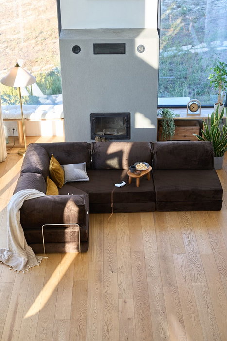 Atelier Del Sofa Kanyon Sofá-Cama Esquinero Marrón Atelier Del Sofa Kanyon Sofá-Cama Esquinero Marrón